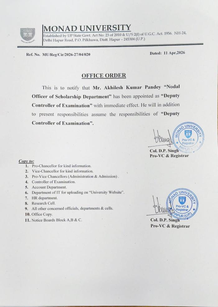 Nodal Officer Department of Scholarship